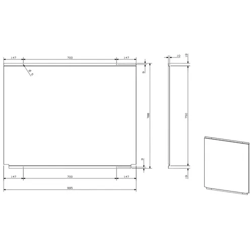 SK100 STEEL Achterwand