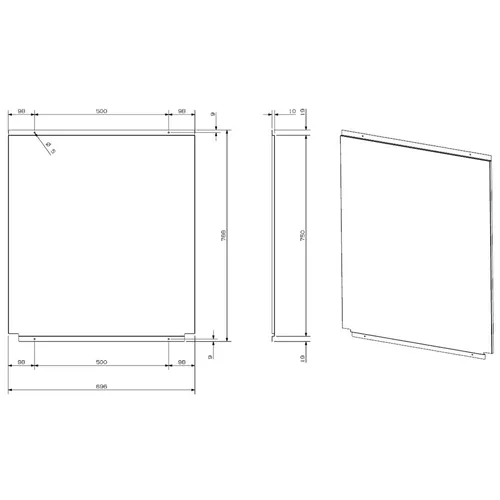 SK70 STEEL Achterwand