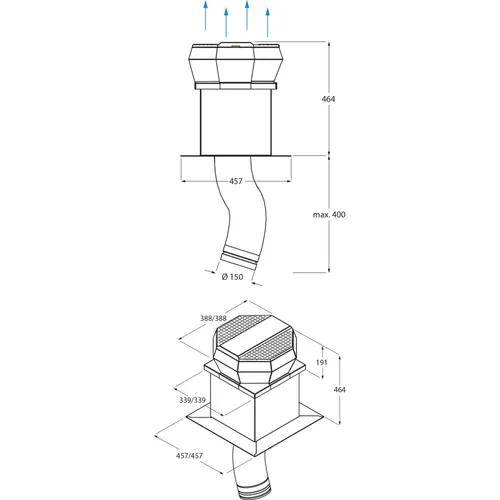 ULF BORA Externe motor tbv afzuiging