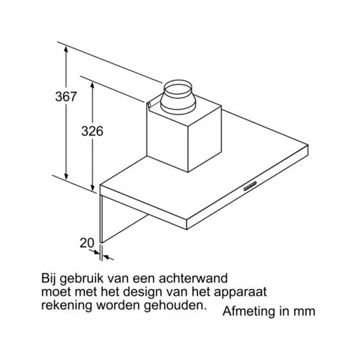 LC94BBC51 SIEMENS Wandschouw afzuigkap