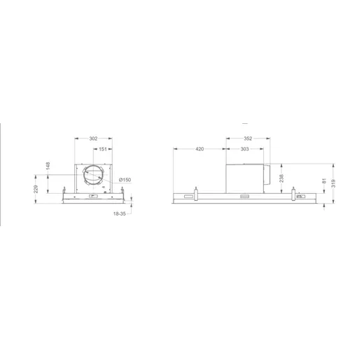 6841 NOVY Plafond afzuigkap