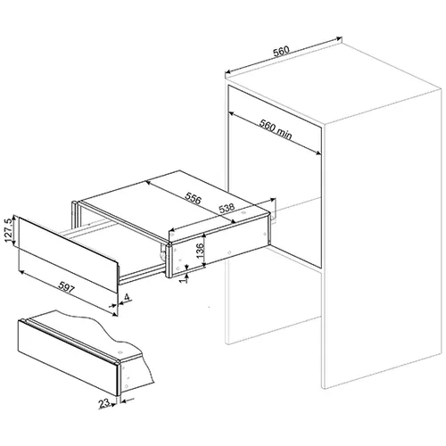 CPR315X SMEG Serviesverwarmer