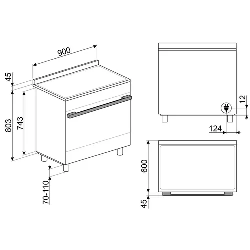 CPF9IPYW SMEG Fornuis 90 cm