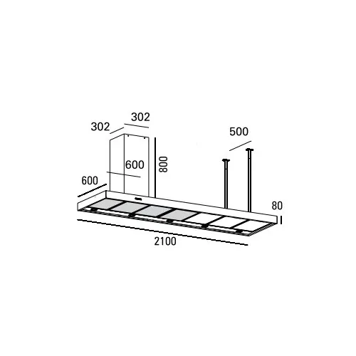 PSH210ESAL ABK INNOVENT Eiland afzuigkap