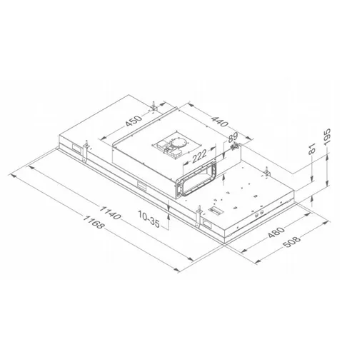 6821 NOVY Plafond afzuigkap