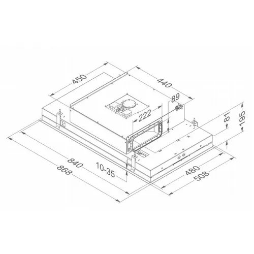 6810 NOVY Plafond afzuigkap