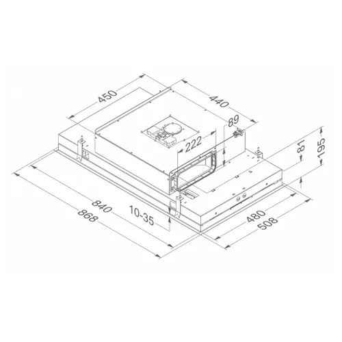 6811 NOVY Plafond afzuigkap
