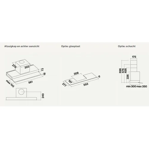 MOVE60W FALMEC Vlakscherm afzuigkap