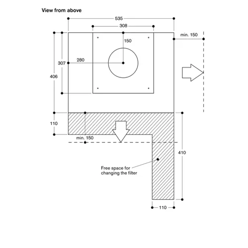 AR413122 GAGGENAU Externe motor tbv afzuiging