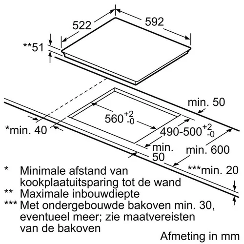 PIE611BB1E BOSCH Inductie kookplaat