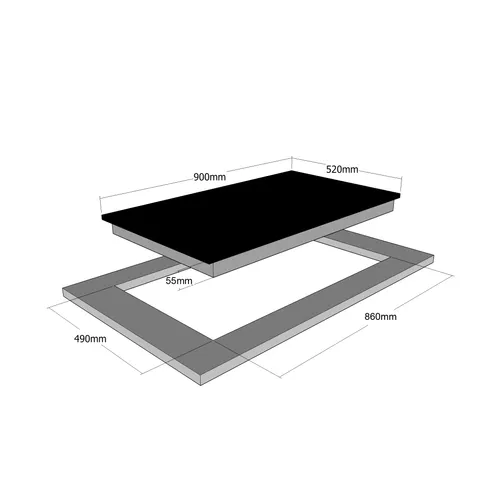 CRF90606 AIRO DESIGN Inductie kookplaat