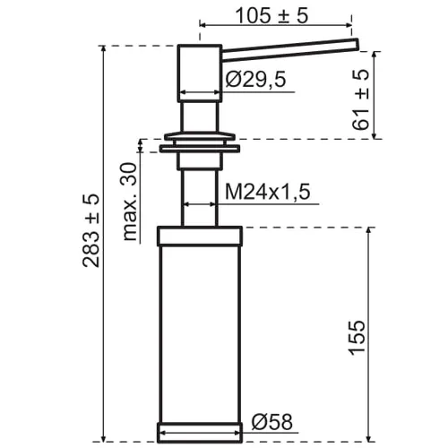 251063 DEKKER Zeepdispenser