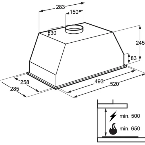 DGB2531M AEG Inbouwunit afzuigkap