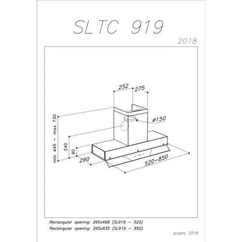 SO91985 AIRO DESIGN Inbouwunit afzuigkap