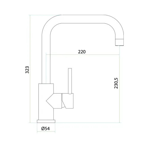 250434 DEKKER Keukenkraan