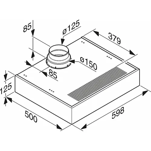 DA1260CLST MIELE Onderbouw afzuigkap