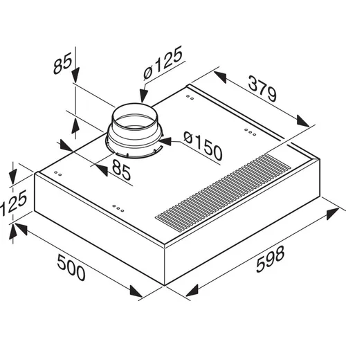 DA1260BRWS MIELE Onderbouw afzuigkap