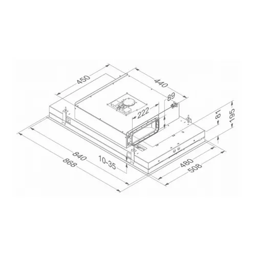 6812 NOVY Plafond afzuigkap