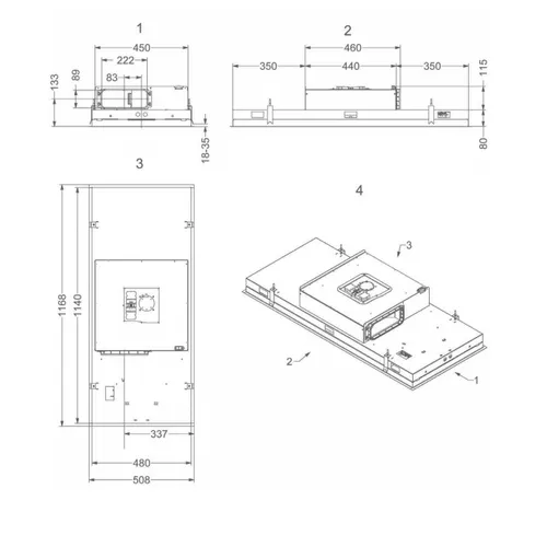6822 NOVY Plafond afzuigkap