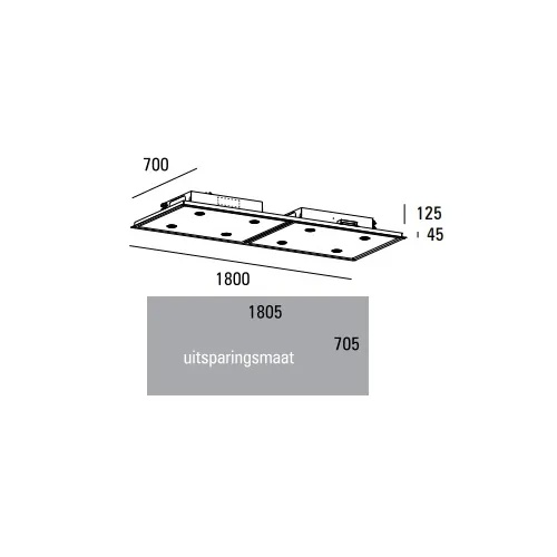 PA071872RZ ABK INNOVENT Plafond afzuigkap