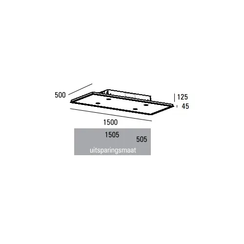 PA07155RZL ABK INNOVENT Plafond afzuigkap