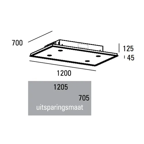 PA07127RZL ABK INNOVENT Plafond afzuigkap