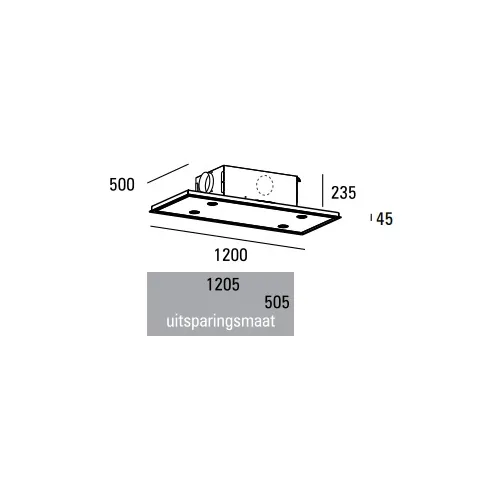 PA07125HZL ABK INNOVENT Plafond afzuigkap