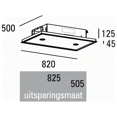 PA07082RZL ABK INNOVENT Plafond afzuigkap