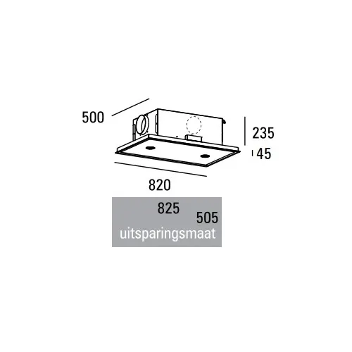 PA07082HZL ABK INNOVENT Plafond afzuigkap