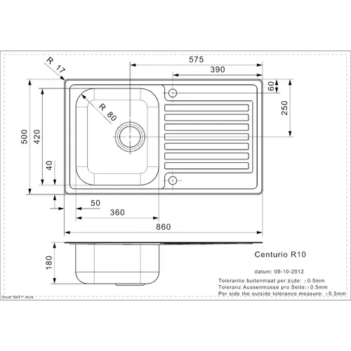 R23105 REGINOX Spoelbak