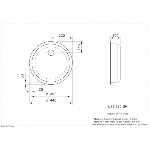 R25635 REGINOX Spoelbak