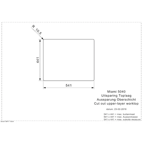 R30745 REGINOX Spoelbak