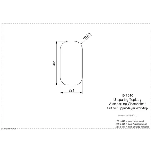 R23785 REGINOX Spoelbak