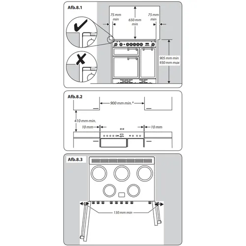 PDL90EISLCEU FALCON Fornuis 90 cm