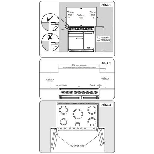 F900DXDFWHNMEU FALCON Fornuis 90 cm