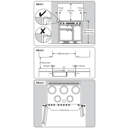 CDL90EIRPBEU FALCON Fornuis 90 cm