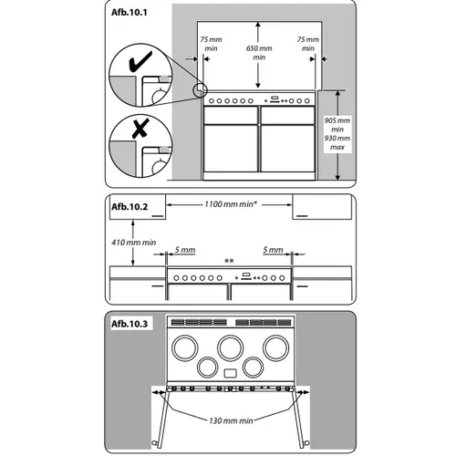 CDL110EIRBCEU FALCON Fornuis 110 cm