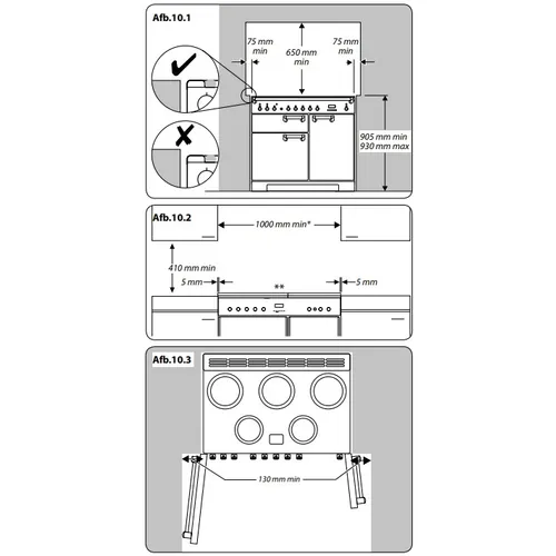 CDL100EIWHCEU FALCON Fornuis 100 cm