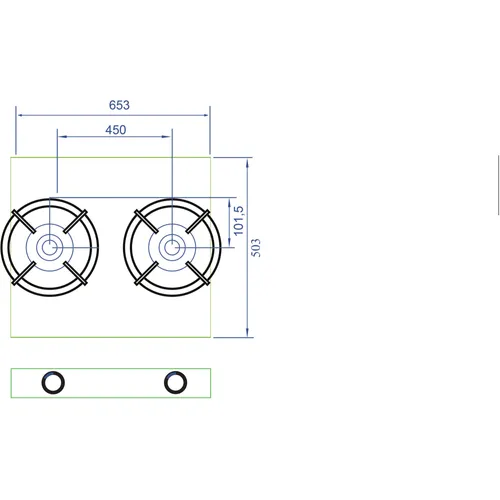 BROMOFRONTPRO PITTCOOKING Domino element