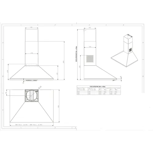 HCP91310I BEKO Wandschouw afzuigkap