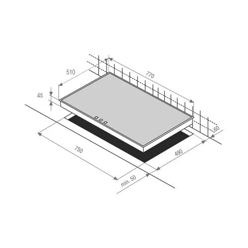 HIC84401 BEKO Keramische kookplaat