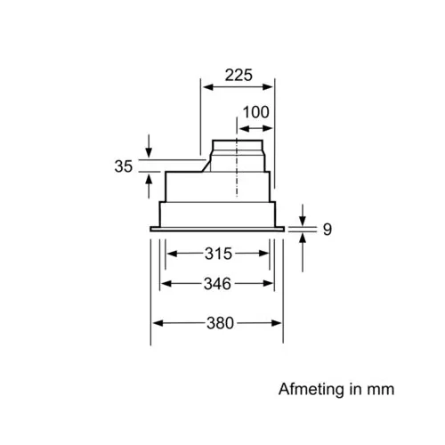 DHL755BL BOSCH Inbouwunit afzuigkap
