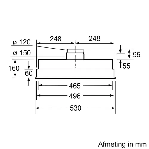 LB55565 SIEMENS Inbouwunit afzuigkap