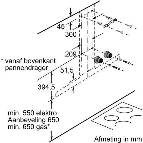 D95BMP5N0 NEFF Wandschouw afzuigkap