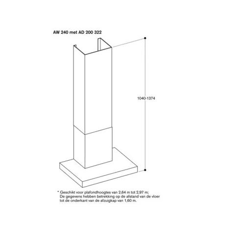 AW240191 GAGGENAU Wandschouw afzuigkap