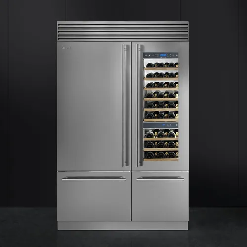 RF376LSIX SMEG Vrijstaande koel-vries combinatie