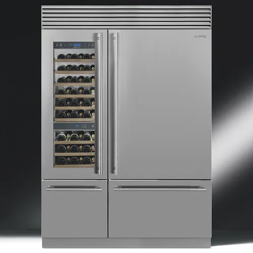 RF396LSIX SMEG Vrijstaande koel-vries combinatie