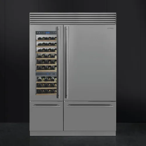 RF396RSIX SMEG Vrijstaande koel-vries combinatie