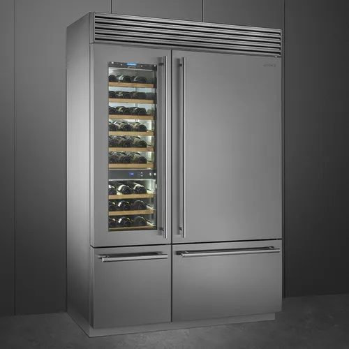 RF396RSIX SMEG Vrijstaande koel-vries combinatie