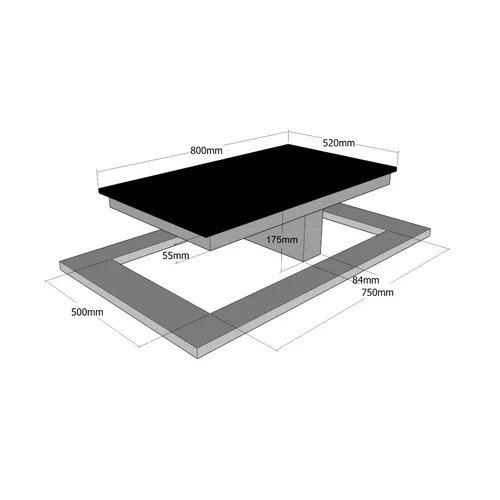 IG800100 AIRO DESIGN Kookplaat met afzuiging